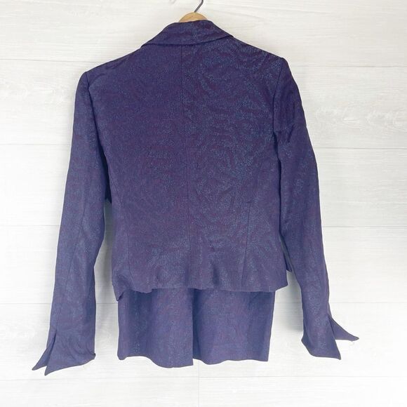 Alberto Makali 2 Piece Metallic Accent Blazer & Skirt Suit - Picture 3 of 8